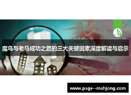 魔鸟与老马成功之路的三大关键因素深度解读与启示